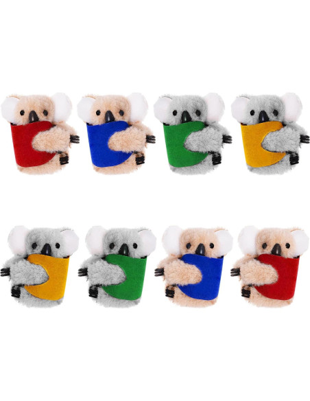 Set de 4 Clips de Koala Haakong para Lápiz Multicolor 5cm