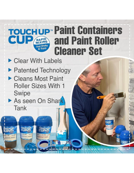 Contenedores de Almacenamiento de Pintura Touch Up Cup 3x13 oz