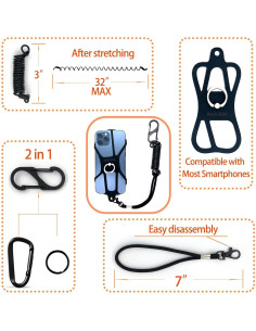 Soporte Lanyard NEECONG para Teléfono Universal 20-81 cm 2