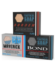 Jabón Táctico Natural Grondyke - 3 Barras con Feromonas