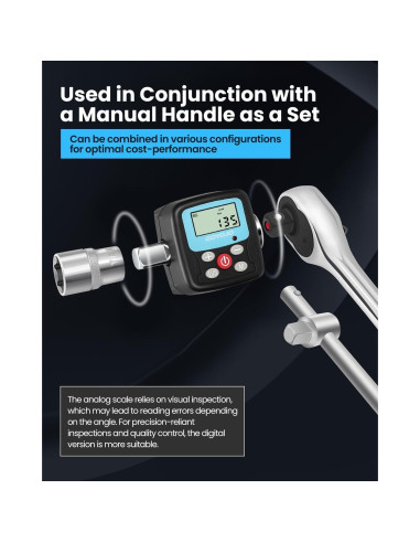 Adaptador de Llave de Torque Digital GOYOJO 0.9-30Nm