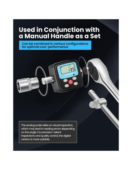 Adaptador de Llave de Torque Digital GOYOJO 0.9-30Nm