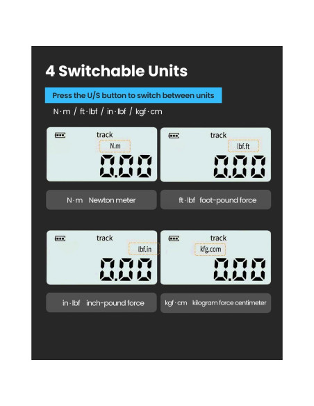 Adaptador de Llave de Torque Digital GOYOJO 0.9-30Nm
