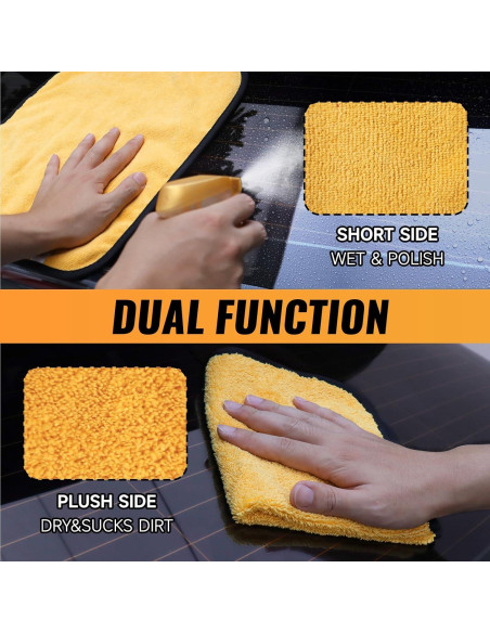 Paquete de 3 Toallas de Microfibra MRD's Home 40x35cm Ultra Absorbentes