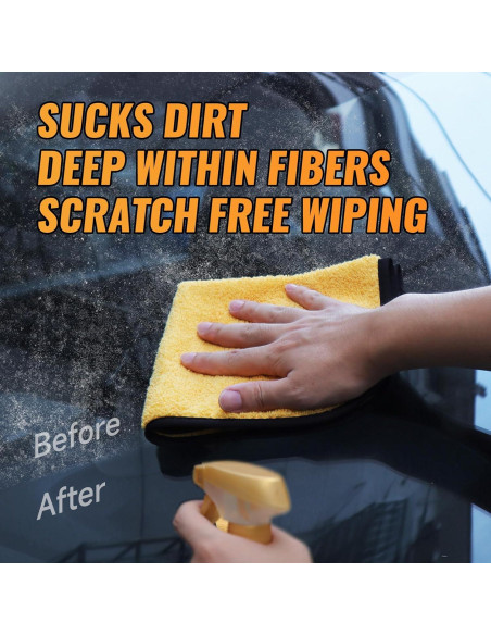 Paquete de 3 Toallas de Microfibra MRD's Home 40x35cm Ultra Absorbentes