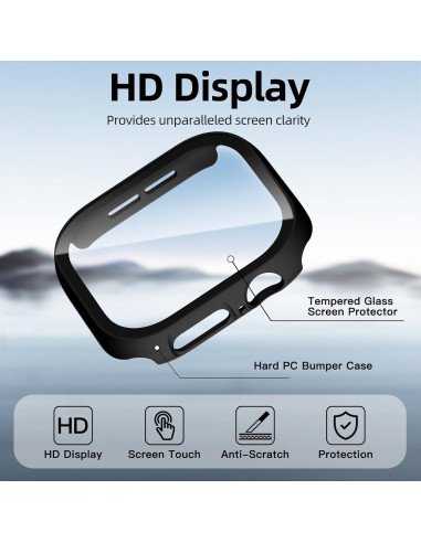 Funda Bumper Adorve para Apple Watch Series 10 42mm - Negro