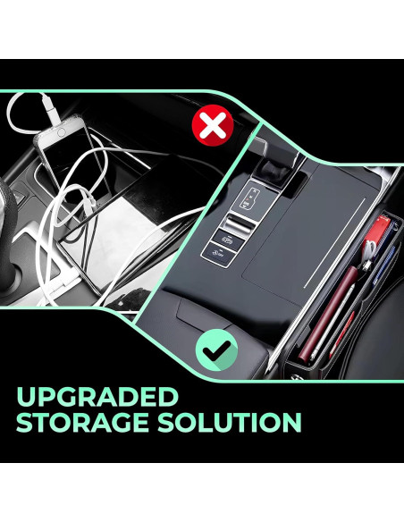 Organizador de Espacio entre Asientos PHOENIX PICCO Cuero Negro