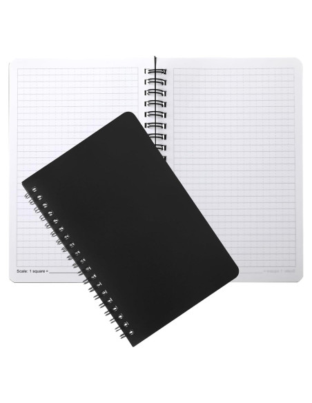 Cuadernos Impermeables Jetec 2 Pcs 11.7x17.7cm Cuadrícula