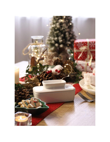 Plato de Mantequilla Sweese con Tapa - Porcelana 113g