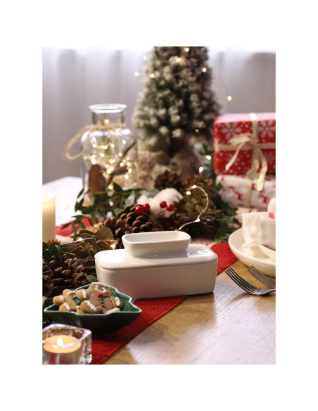 Plato de Mantequilla Sweese con Tapa - Porcelana 113g