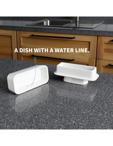 Plato de Mantequilla Sweese con Tapa - Porcelana 113g