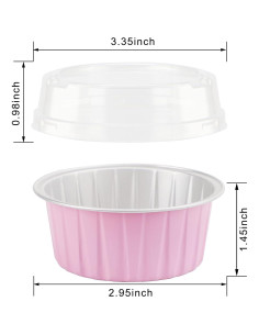 Forros para Cupcakes EUSOAR 50pcs Aluminio 141.75g 5 Colores 2