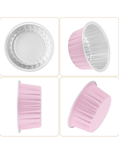 Forros para Cupcakes EUSOAR 50pcs Aluminio 141.75g 5 Colores