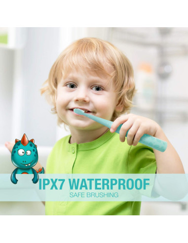 Cepillo de dientes eléctrico Vekkia Sonic para niños, 3 modos, IPX7
