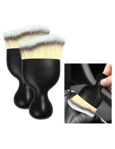 2 Cepillos de Polvo para Interior de Coche Yourkar Beige