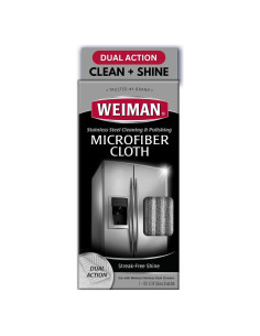 Paño de Microfibra Weiman 35.1x35.1cm para Acero Inoxidable