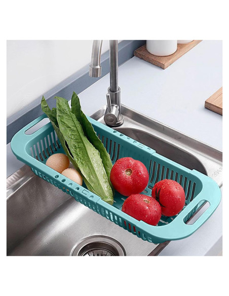 Colador Extensible MineSign para Fregadero 34.3x18.3cm Azul