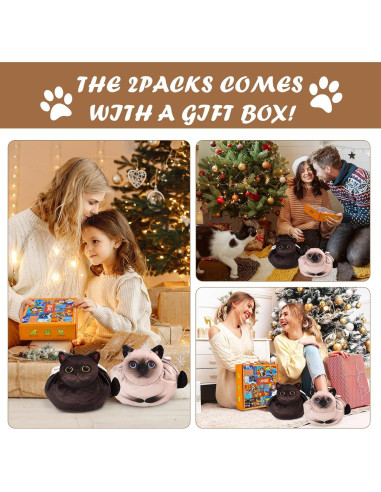 Bolsa de Maquillaje de Gato Openhahaha - 2 Pack, 22.86 cm