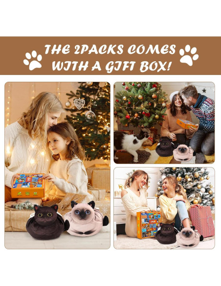 Bolsa de Maquillaje de Gato Openhahaha - 2 Pack, 22.86 cm