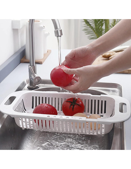 Colador Extensible MineSign para Fregadero 34.3x18.3cm Azul