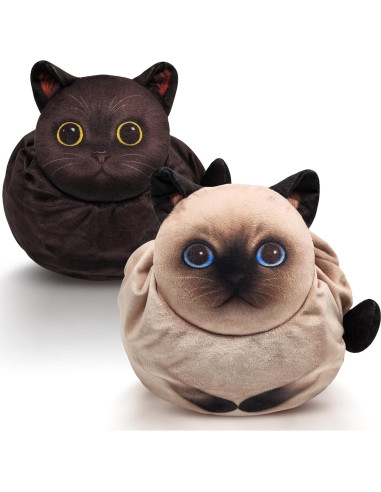 Bolsa de Maquillaje de Gato Openhahaha - 2 Pack, 22.86 cm