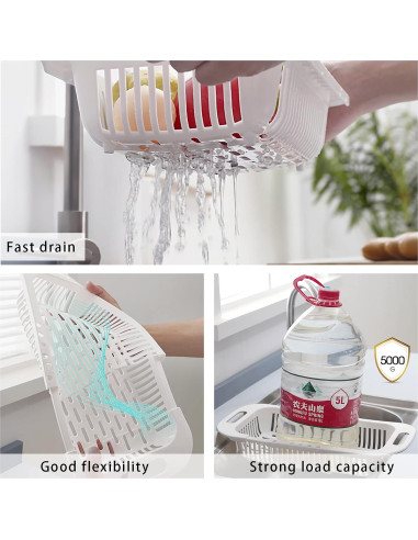 Colador Extensible MineSign para Fregadero 34.3x18.3cm Azul