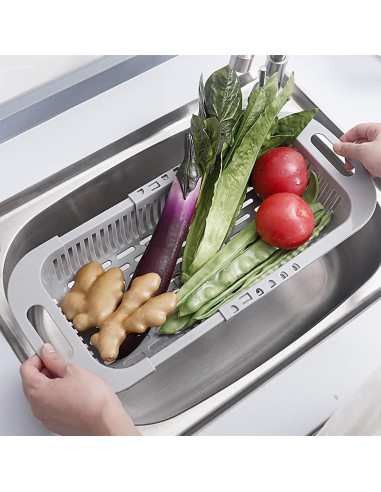 Colador Extensible MineSign para Fregadero 34.3x18.3cm Azul