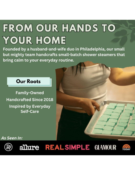 Baños de Vapor Aromaterapia 10 Bombas de Ducha Hechas en EE. UU.