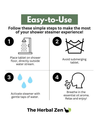 Baños de Vapor Aromaterapia 10 Bombas de Ducha Hechas en EE. UU.