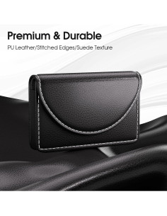 Estuche para Tarjetas de Negocios MaxGear de Cuero Sintético Negro 2