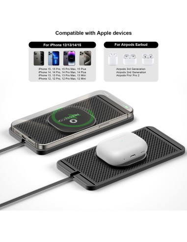 Base de Carga Inalámbrica Magnética REESTECQI 15W para iPhone