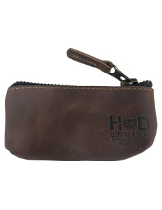 Estuche de Llaves y Monedas de Cuero Hide & Drink Marrón