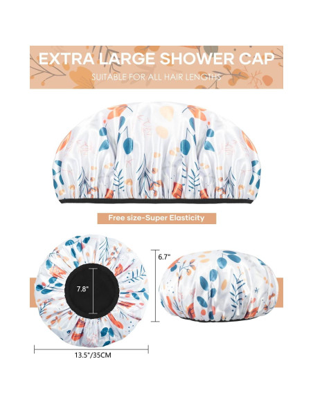 Gorra de Ducha Aquior Extra Grande Impermeable de Toalla