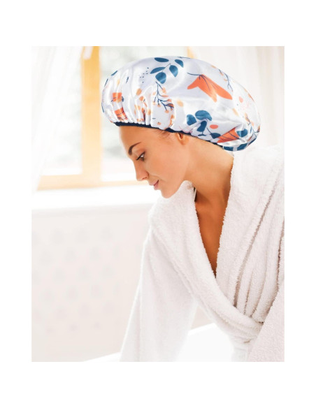 Gorra de Ducha Aquior Extra Grande Impermeable de Toalla