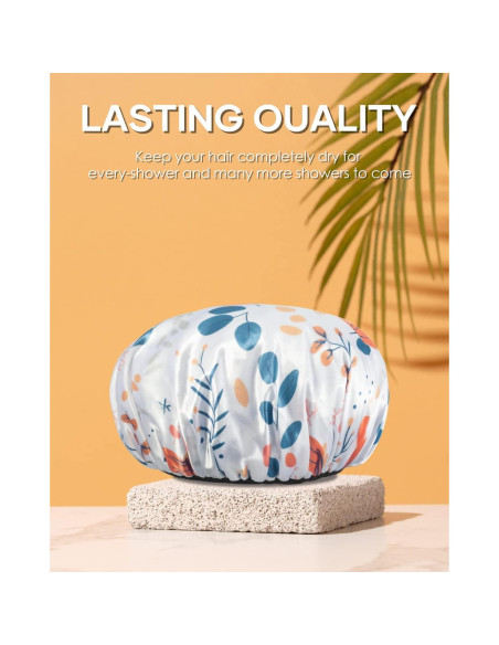 Gorra de Ducha Aquior Extra Grande Impermeable de Toalla