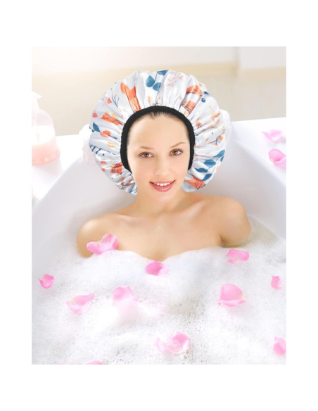 Gorra de Ducha Aquior Extra Grande Impermeable de Toalla