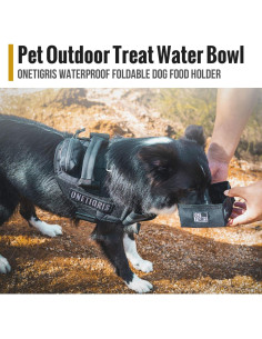 Cuenco Plegable para Mascotas OneTigris 0.9L Negro 2