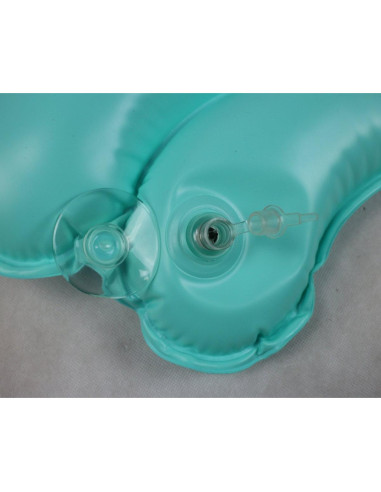 Almohada Inflable de Baño ObboMed HB-1200N con Ventosas - Azul Tiffany