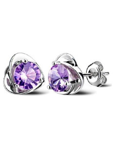 Pendientes de Drenaje Linfático DIOWUS de Titanio con Moissanita