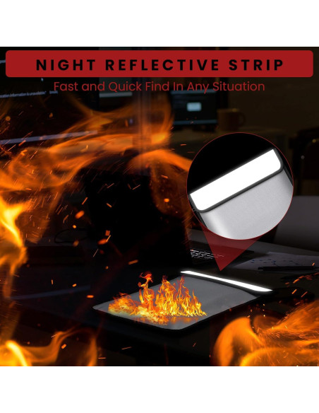 2 Bolsas de Documentos a Prueba de Fuego e Impermeables 38x28cm