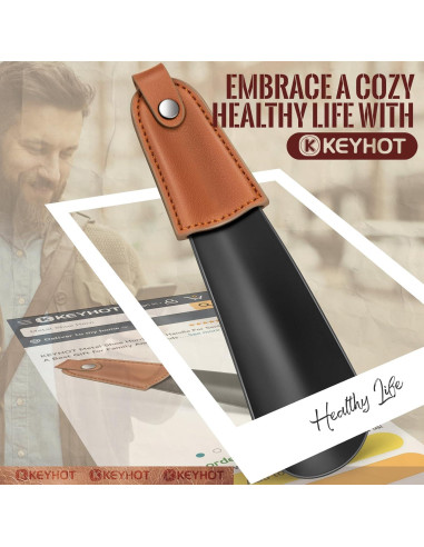 Cuerno de zapato de metal KEYHOT 17.02 cm para hombres y mujeres