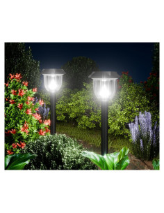 Luces Solares para Exterior AOSEA 2 Paquete IP65 Blanco Frío