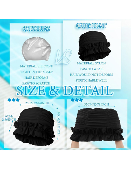 Gorros de Natación Soulchen para Mujeres Adultas - 3 Piezas