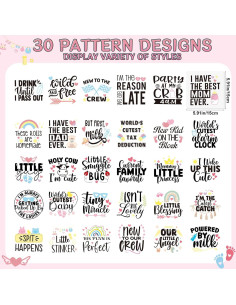 Transferencias de Hierro Falueqg 30Pcs para Baby Shower 2