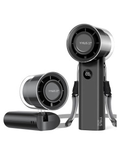 Ventilador Portátil YYILIS Y1 5 Velocidades Plegable Negro