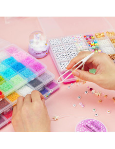 Kit de Joyería Sistenia 60000 Perlas de Vidrio 2mm 96 Colores 2