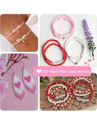 Kit de Joyería Sistenia 60000 Perlas de Vidrio 2mm 96 Colores