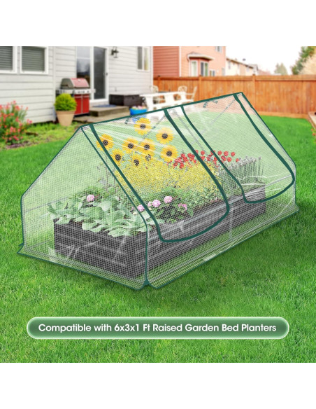 Mini Invernadero Portátil PICNICNI 190.5x99.1x86.4 cm PVC Transparente