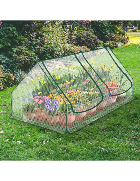 Mini Invernadero Portátil PICNICNI 190.5x99.1x86.4 cm PVC Transparente