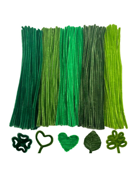 Juego de Limpiapipas Cldamecy 500 Pcs Verde 6mm x 30cm
